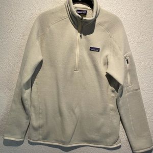 Patagonia Women’s Better Sweater Quarter Zip Fleece Beige